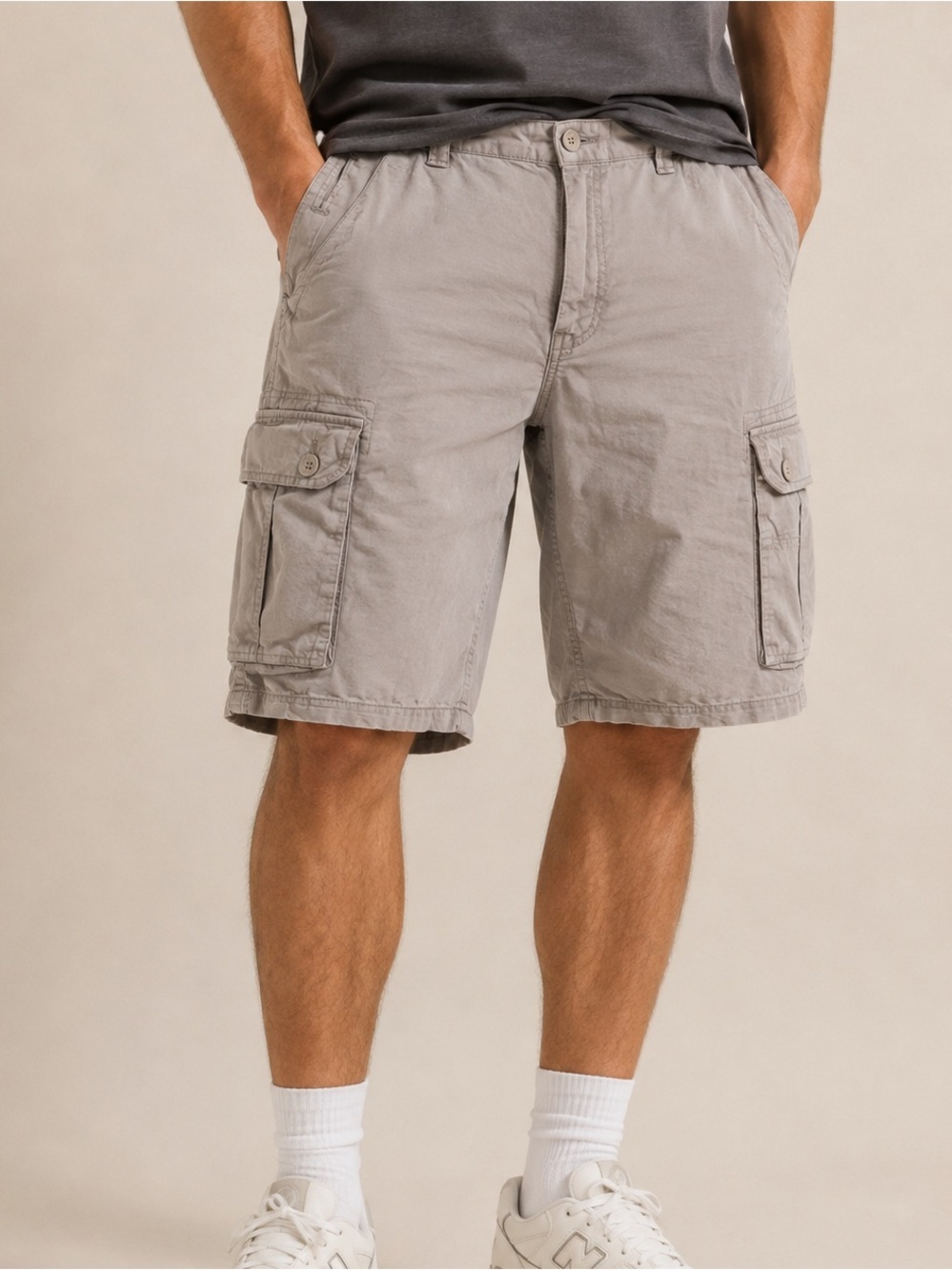 Octave Jeans Gray Cargo Shorts